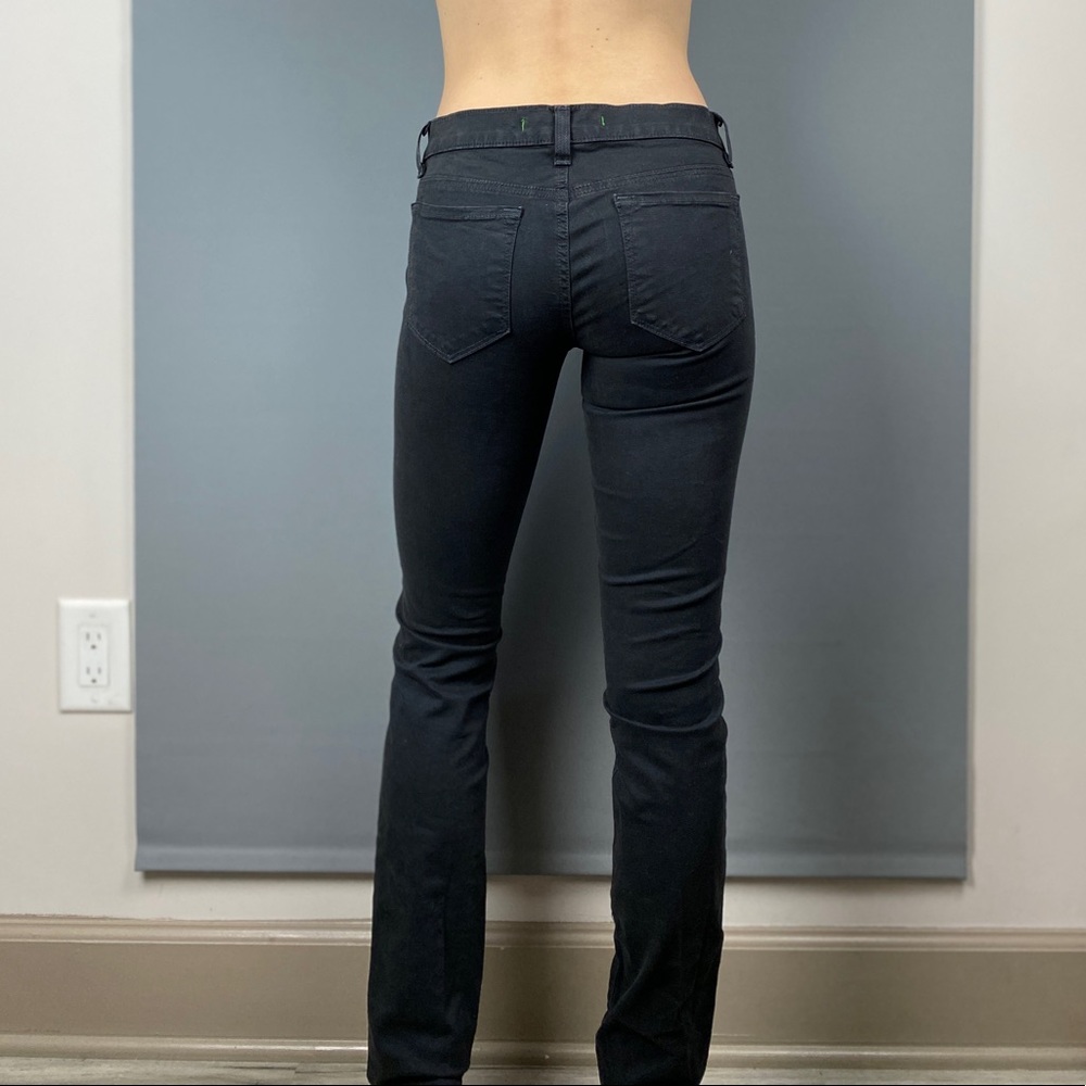 J Brand Black Twill Pencil Leg Skinny Jeans - 31 inch Inseam - size 25